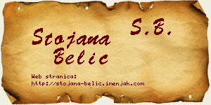 Stojana Belić vizit kartica
